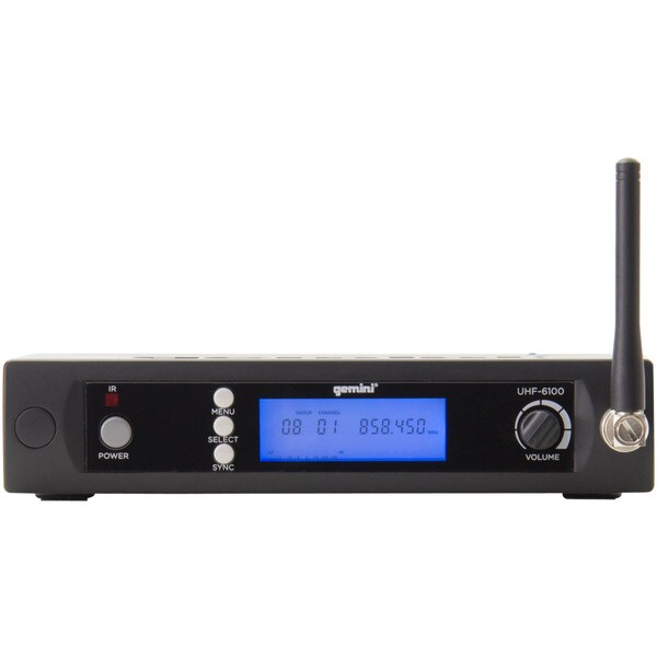 Main product image for Gemini UHF-6100M 512.0-537.5 MHz Single Channel Wireless UHF PLL System235-130